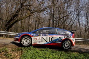 Paolo Porro, Paolo Cargnelutti (Citroen C4 WRC #1, Bluthunder Racing Italy)