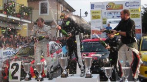 podio 21 rally Bagnolo 2014