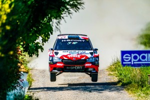 Paolo Andreucci e Rudy Briani su Skoda Fabia Rally2 al San Marino Rally - Foto Mario Leonelli_19